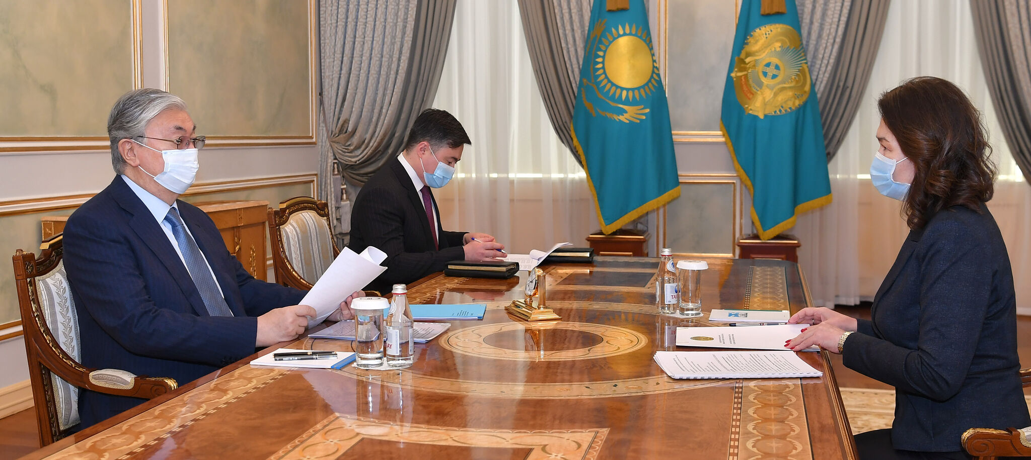 Президент принял председателя Агентства по делам государственной службы Анар Жаилганову