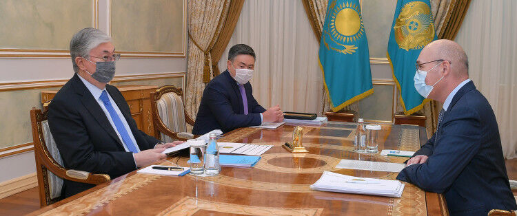 Президент принял председателя Агентства по стратегическому планированию и реформам Кайрата Келимбетова