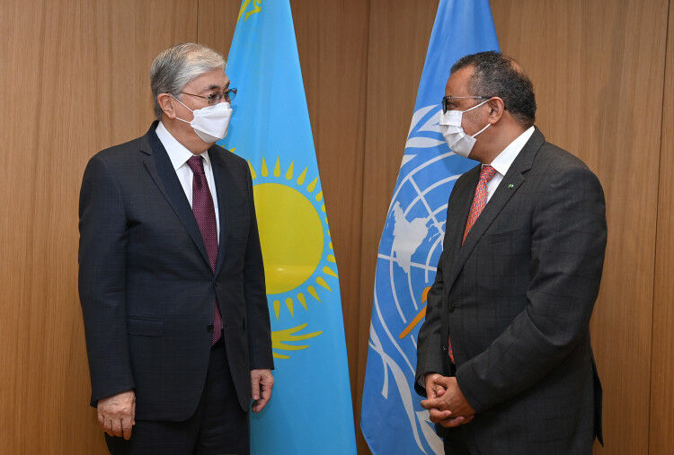Президент Казахстана встретился с Генеральным директором ВОЗ