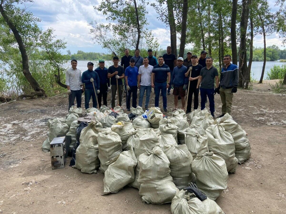 Избавились  от мусора