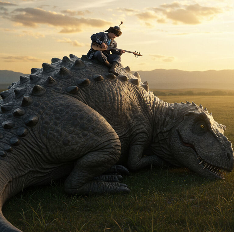 Как казахи приручили динозавров