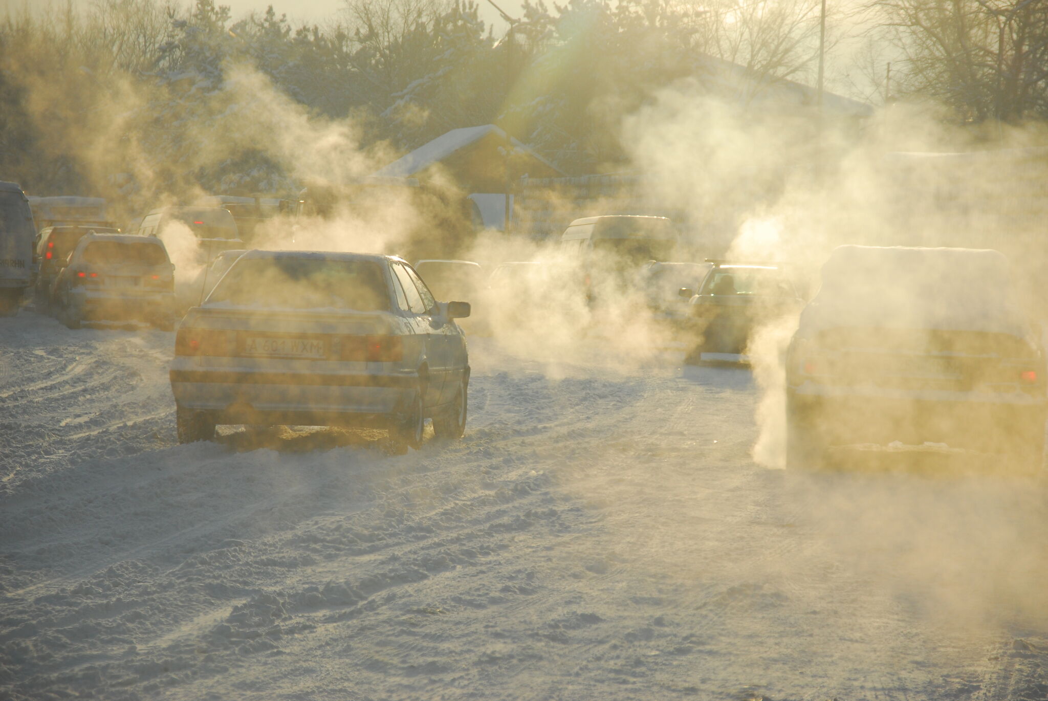 Движение ограничено из-за непогоды на автодороге в Кызылодринской области