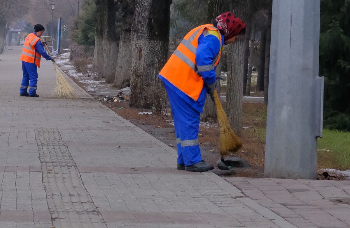 Метла и лопата вместо ручки