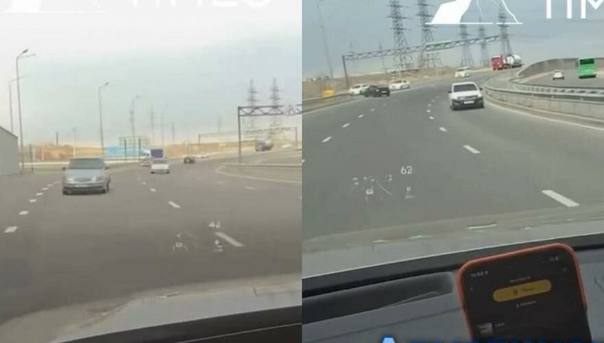 Водителя арестовали за выезд на встречную и создание аварийной ситуации в Алматы