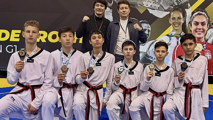 Казахстанские таеквондисты завоевали 11 медалей на турнире в Сербии