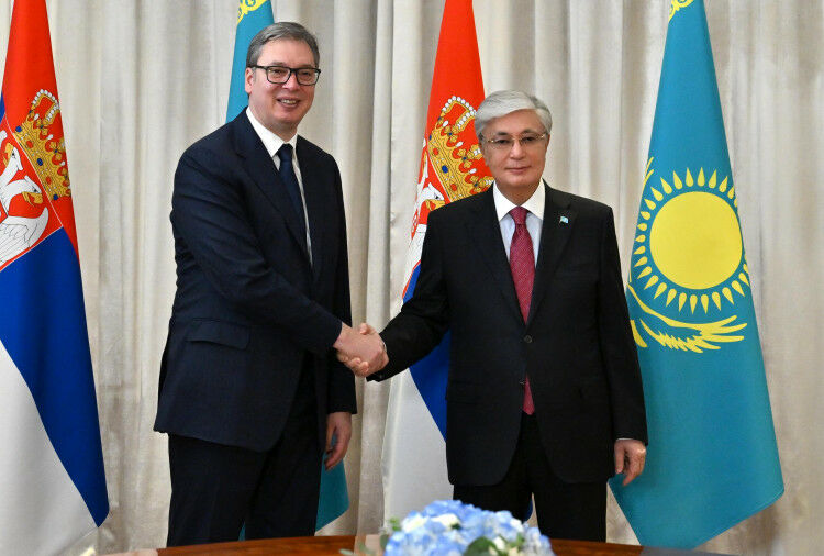 Глава государства провел переговоры с Президентом Сербии Александром Вучичем