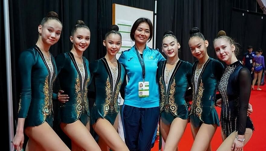 Казахстанки выиграли чемпионат Азии по художественной гимнастике