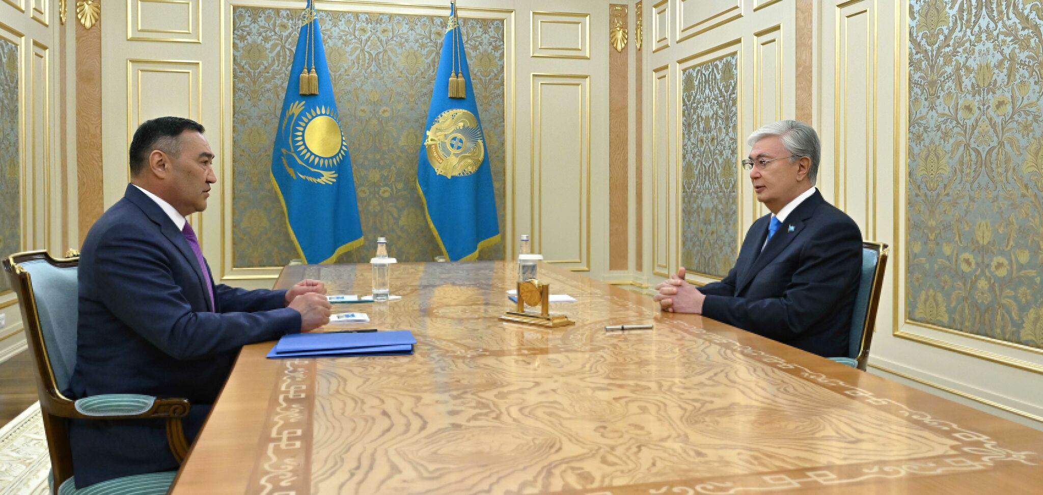 Глава государства принял председателя Комитета национальной безопасности Ермека Сагимбаева