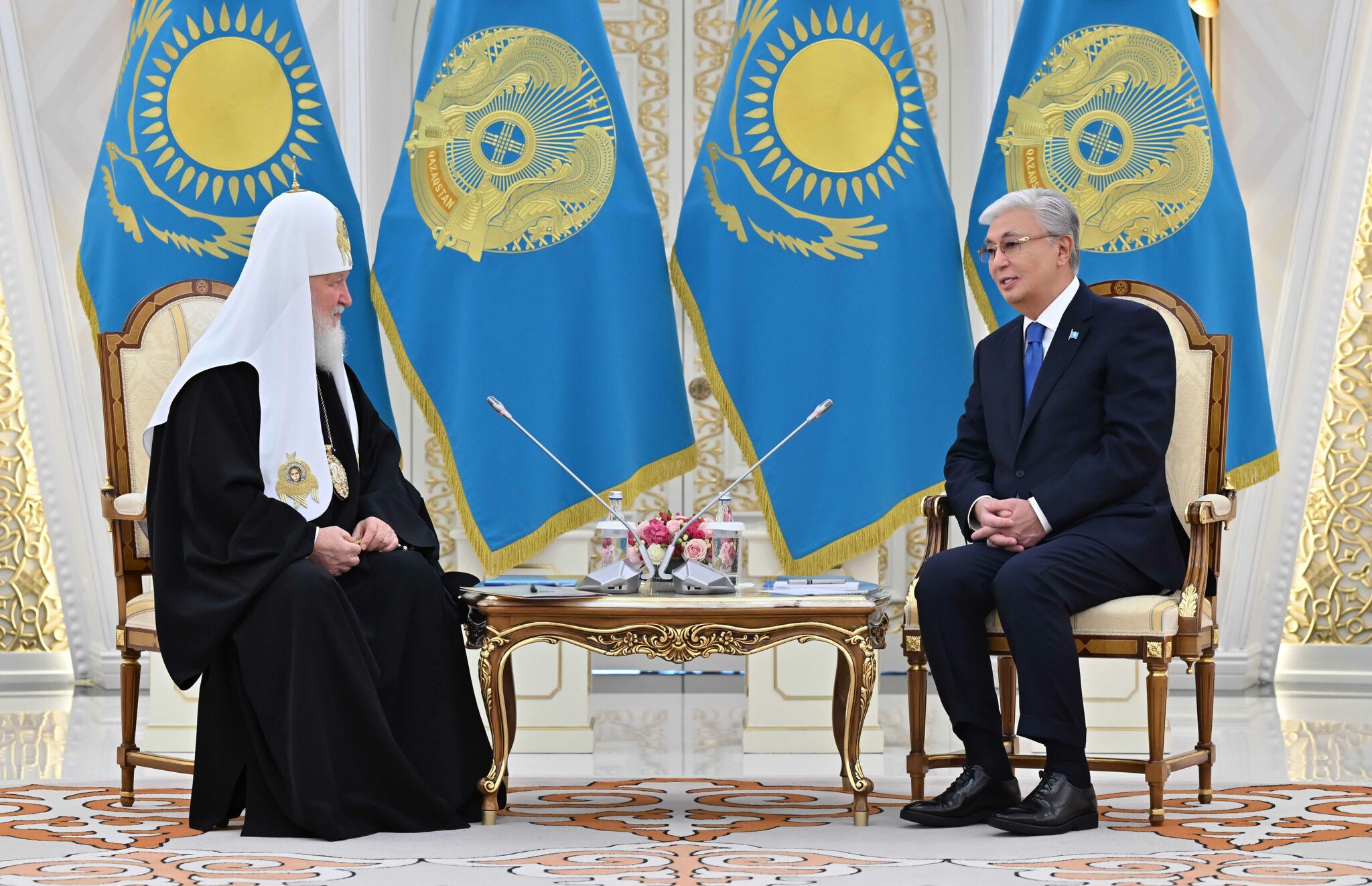 Касым-Жомарт Токаев провел встречу с Патриархом Московским и всея Руси Кириллом