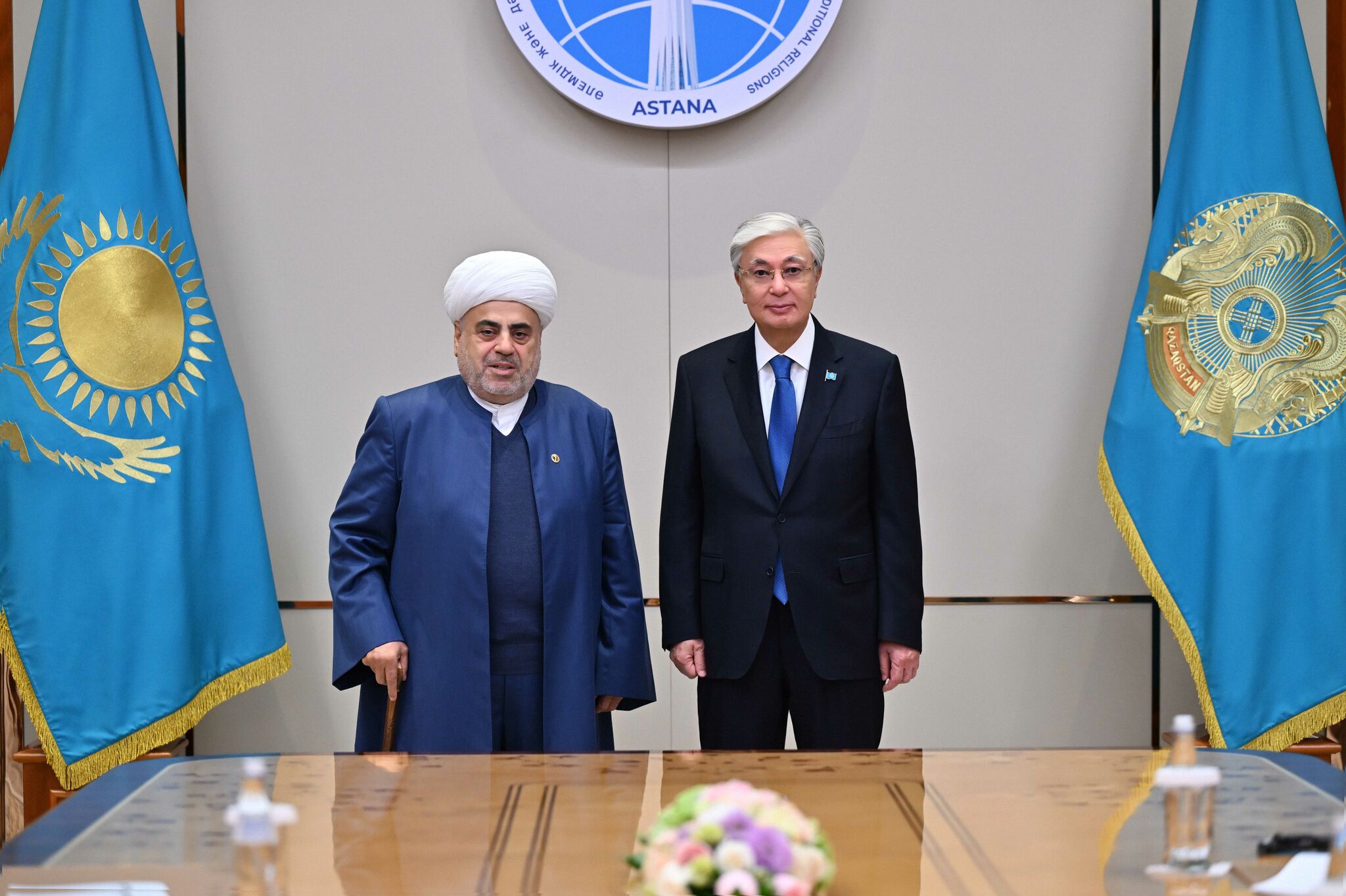 Токаев принял председателя управления мусульман Кавказа Шейх-Уль-Ислама Аллахшукюра Пашазаде