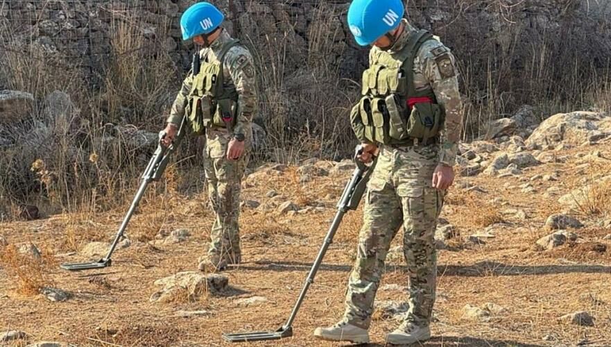 1 тыс. взрывоопасных предметов обезвредили миротворцы Казахстана на Голанских высотах