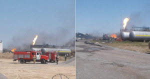 Несколько автоцистерн взорвались на газозаправке в Шымкенте, есть пострадавший