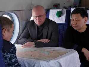 Вице-премьер Роман Скляр и министр внутренних дел Ерлан Тургумбаев проверили паводковую ситуацию в Акмолинской области