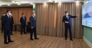 Касым-Жомарт Токаев посетил Оперативный центр по координации и мониторингу чрезвычайных ситуаций