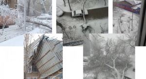 В Костанае встали автобусы, отключена вода и срывает крыши из-за непогоды (видео)