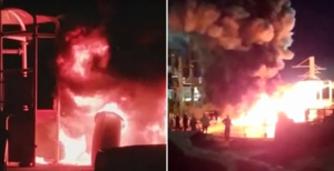 На территории строящегося пятизвездочного курорта Aktau Resort Hotel произошел пожар