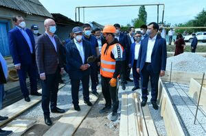 Роман Скляр проинспектировал ход восстановительных работ в Туркестанской области