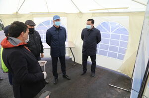 Роман Скляр и Женис Касымбек ознакомились с ходом строительства дорог и реализацией инвестпроектов Карагандинской области