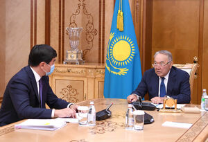 Нурсултан Назарбаев принял Первого заместителя Председателя партии «Nur Otan» Бауыржана Байбек