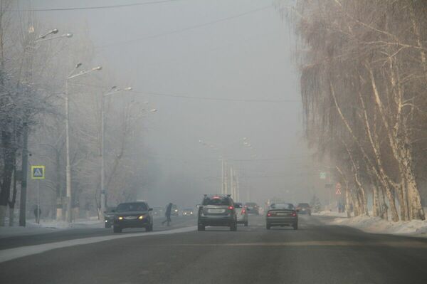 Город в смоге, его газификация - в тумане