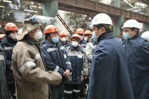 Бауыржан Байбек встретился с сотрудниками предприятий Карагандинской области