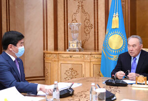 Председатель партии «Nur Otan» принял Бауыржана Байбека