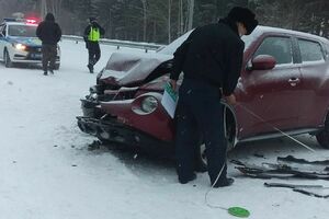 Непогода стала причииной аварии