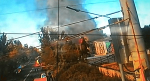 Квартал оцепили в районе пожара на проспекте Назарбаева в Алматы, создан штаб