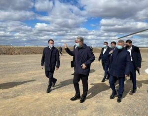 Президент Казахстана открыл проект расширения Актогая