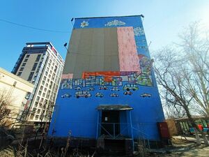 Мурал замуровали