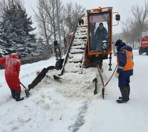 Весенний снегопад