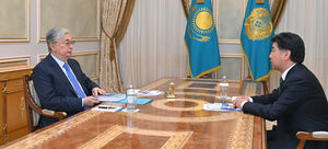 Глава государства принял Алихана Байменова