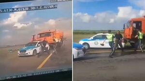«КамАЗист» из видео с погоней и нападением на полицейских арестован в Нур-Султане