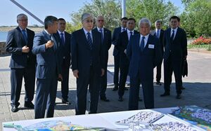 Касым-Жомарт Токаев прибыл в Жезказган