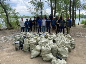 Избавились  от мусора