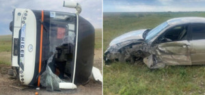 Шестеро госпитализированы в результате ДТП с участием автобуса в Атырауской области