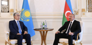 Токаев встретился с президентом Азербайджана