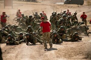 И в воздух что-то там бросали