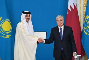 Токаев наградил эмира Катара орденом «Алтын Қыран»