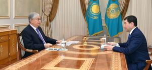Глава государства принял председателя мажилиса Ерлана Кошанова