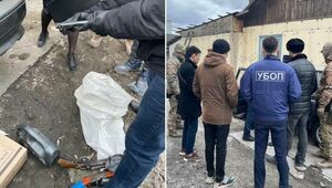 Тайник с оружием нашли в сломанном автомобиле во дворе частного дома в Кокшетау