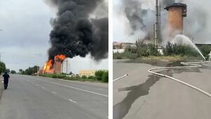 Четыре цистерны на АЗС и магазин загорелись в Экибастузе