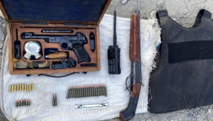 Похищенное оружие во время январских событий нашли у реки Каратал в Талдыкоргане