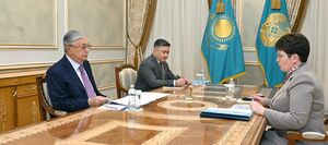 Глава государства принял председателя Высшей аудиторской палаты Наталью Годунову