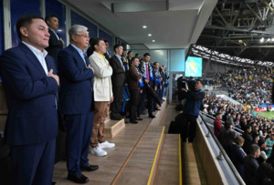 Токаев решил поддержать национальную сборную на стадионе «Астана Арена»