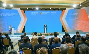 Президент принял участие в пленарном заседании Глобальной Конференции по первичной медико-санитарной помощи