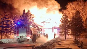 В Северо-Казахстанской области сгорел акимат