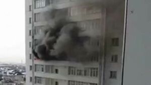 Пожар в крупном ЖК произошел в Шымкенте