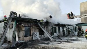 Крупный пожар произошел в одном из магазинов Павлодара