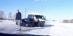 Школьники попали в аварию на трассе в Акмолинской области